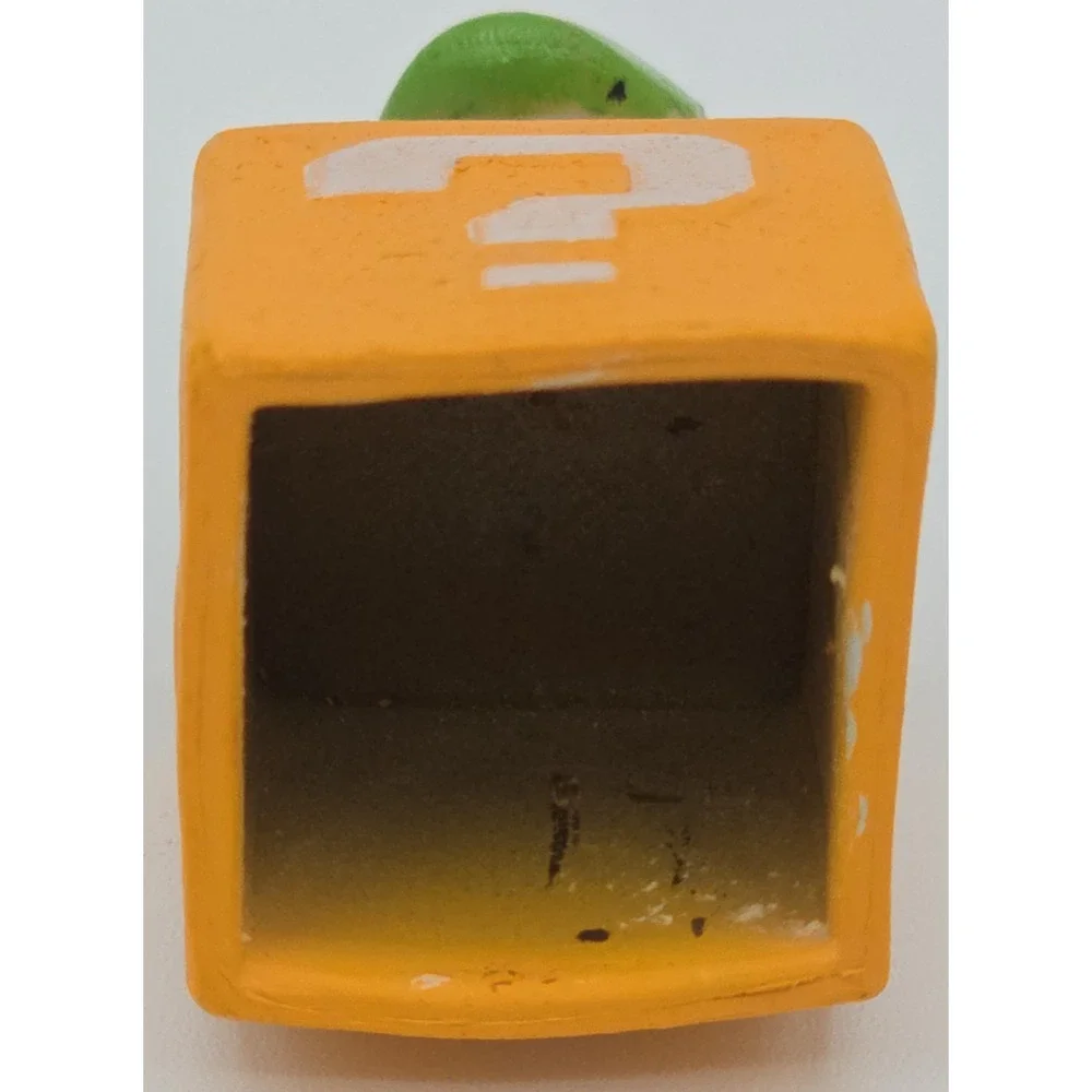Nintendo Super Mario Luigi Mini Figurine Question Mark Box Cake Topper